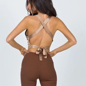 Raeleen top brown || Princess Polly